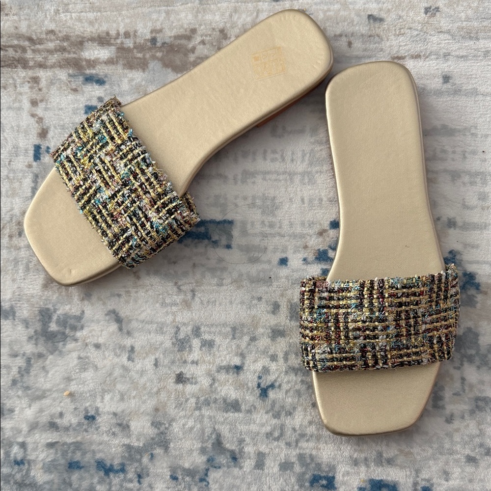 Elegant Multicolor Slide Sandals